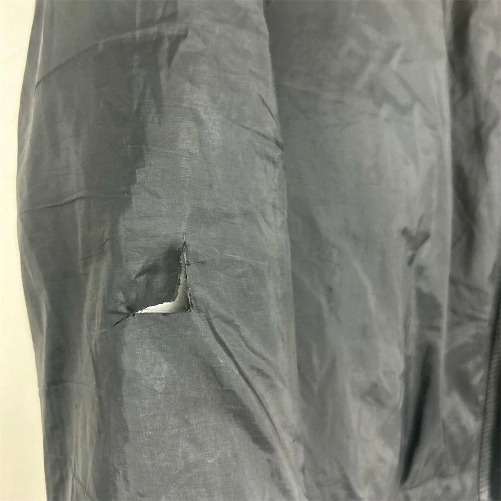 Michael Kors Women Black Windbreaker Jacket Size M Full Zip Casual